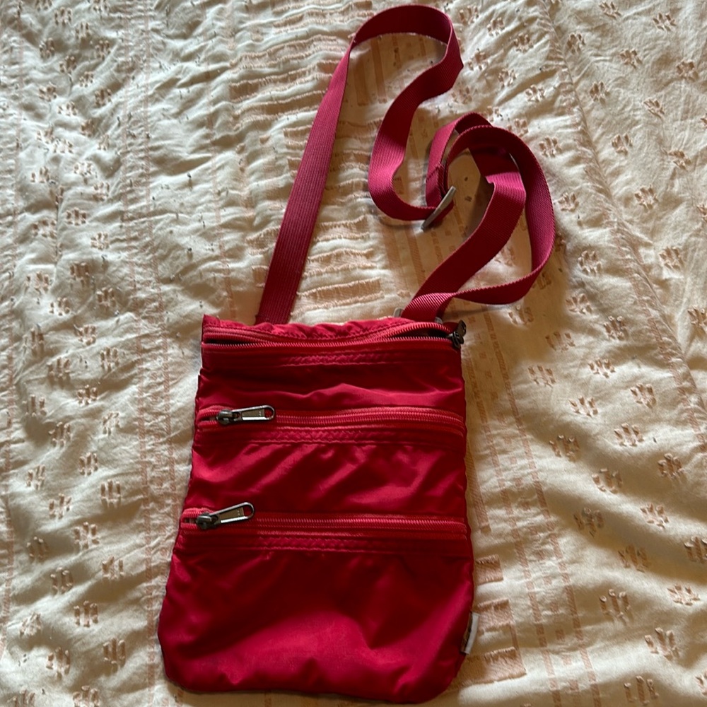 Eddie Bauer pink crossbody bag